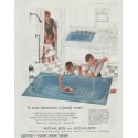1961 Kohler of Kohler Ad "bathroom a family room"