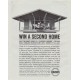 1961 Flintkote Ad "Win A Second Home"