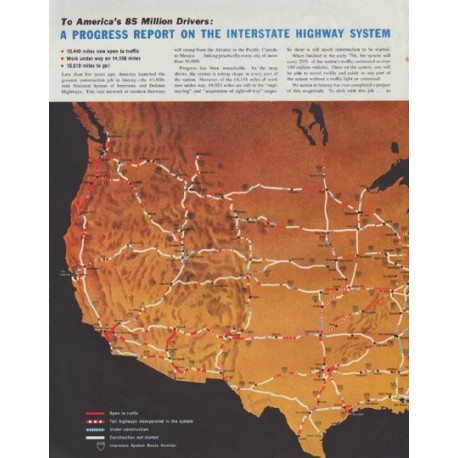 1961 Caterpillar Ad "A Progress Report"