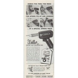 1961 Weller Soldering Gun Ad "the tool you need"