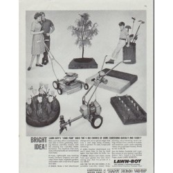 1961 Lawn-Boy Ad "Bright Idea"