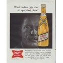 1961 Miller Beer Ad "sparkling clear"