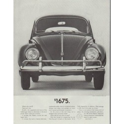 1961 Volkswagen Ad "$1675" ~ (model year 1961)