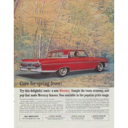 1961 Ford Mercury Ad "Cure for spring fever"