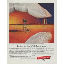 1961 Western Electric Ad "telephone progress"
