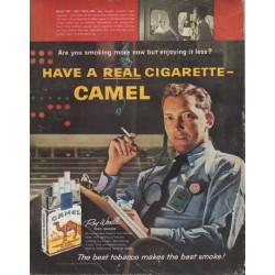 1961 Camel Cigarettes Ad "Blast-Off That Pays Off"