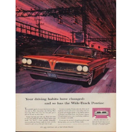 1961 Pontiac Ad "driving habits"