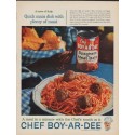 1961 Chef Boy-Ar-Dee Ad "A taste of Italy"