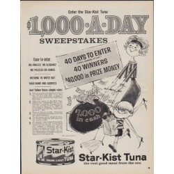 1961 Star-Kist Tuna Ad "Sweepstakes"
