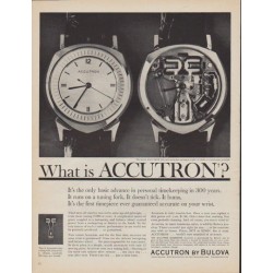 1961 Accutron by Bulova Ad "What is Accutron?"