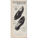 1961 Florsheim Shoes Ad "Magic Top"