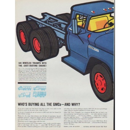 1961 GMC Trucks Ad "Who's Buying All The GMCs"