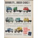 1961 Ford Trucks Ad "Broader Warranties ... Greater Durability"