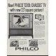 1960 Philco Television Ad "Cool-Chassis TV"