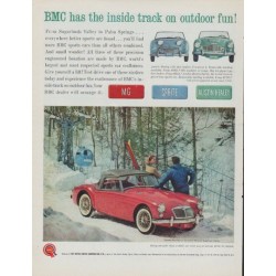 1961 British Motor Corporation Ad "inside track"