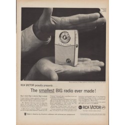 1960 RCA Victor Ad "Smallest Big Radio"