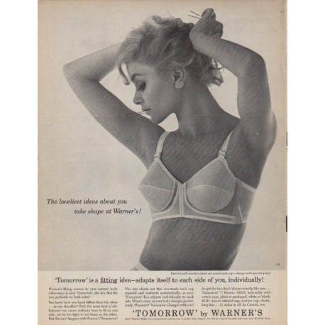 Vintage 1962 Lovable Sudden Comfort Strapless Bra Print Advertisement