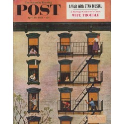 1958 Saturday Evening Post Cover Page "Clarinet Player"