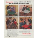 1958 Samsonite Ad "folding tables and chairs"