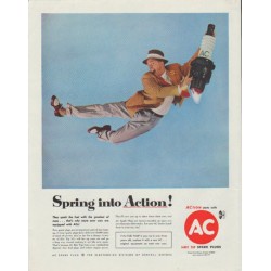 1958 AC Spark Plugs Ad "Spring into Action"