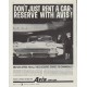 1958 Avis Rent-a-Car Ad "Don't just rent a car"