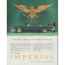 1958 Chrysler Imperial Ad "America's most distinctive"