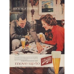 1960 Schlitz Beer Ad "Joy of Good Living!"