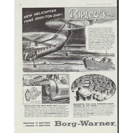 1958 Borg-Warner Ad "Believe It or Not"