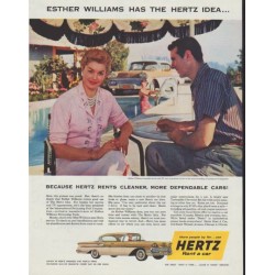 1958 Hertz Ad "Esther Williams"