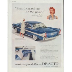 1958 De Soto Ad "Best dressed car"