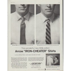 1958 Arrow Shirt Ad "Iron-Cheater"