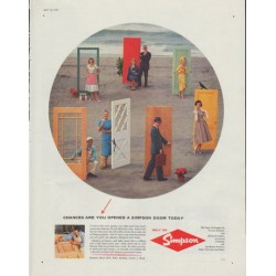 1958 Simpson Door Ad "Chances are"