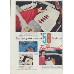 1958 Rubbermaid Ad "flatter your car"