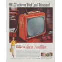 1958 Philco Television Ad "Brief Case"