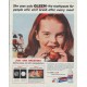 1958 Gleem Toothpaste Ad "She uses only Gleem"