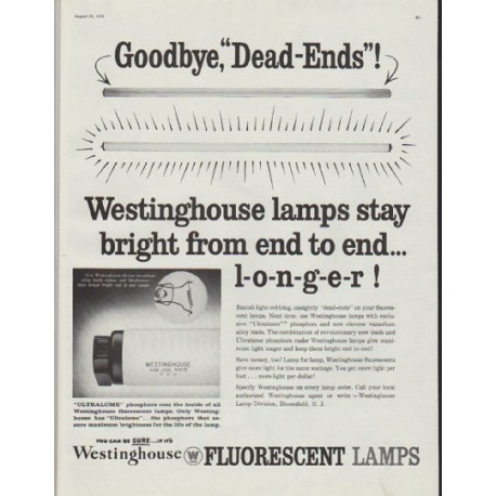 1958 Westinghouse Ad "Goodbye, "Dead-Ends"!"