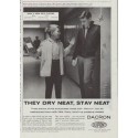 1958 Du Pont Dacron Vintage Ad "They Dry Neat, Stay Neat"