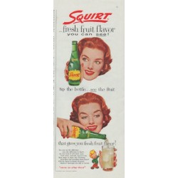 1958 Squirt Ad "fresh fruit flavor"