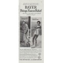 1958 Bayer Aspirin Ad "Brings Fastest Relief"