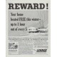 1958 Lennox Ad "Reward"