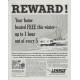 1958 Lennox Ad "Reward"