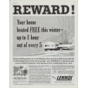 1958 Lennox Ad "Reward"