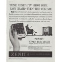 1958 Zenith TV Ad "easy chair"