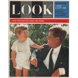 1963 LOOK Magazine Cover Page "The President and His Son"