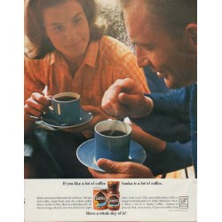 1963 Sanka Coffee Ad "a lot of coffee"