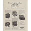 1963 Hammond Organ Ad "this Christmas"