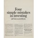 1963 Members New York Stock Exchange Ad "simple mistakes"