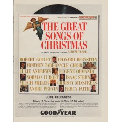 1963 Goodyear Ad "The Great Songs Of Christmas"