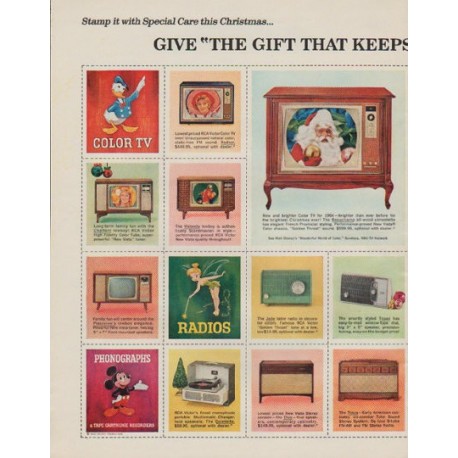 1963 RCA Victor Ad "The Gift That Keeps On Giving"