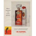 1963 I.W. Harper Bourbon Ad "handsome way"